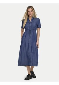 only - ONLY Sukienka jeansowa Charis 15363971 Granatowy Regular Fit. Kolor: niebieski. Materiał: lyocell #1