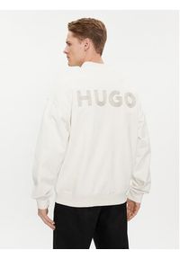 Hugo Bluza 50509978 Biały Oversize. Kolor: biały. Materiał: bawełna #5