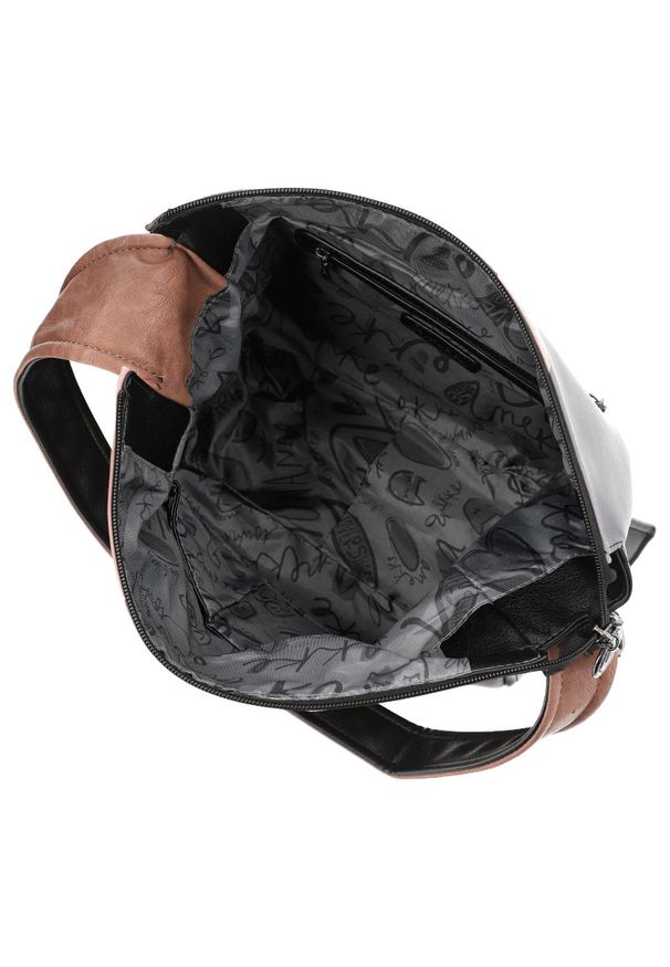 Brązowa Duża Torebka Anekke Stylowa Shopperka Damska. Kolor: brązowy. Materiał: skórzane. Rozmiar: duże. Styl: elegancki