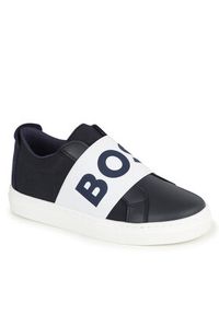 BOSS - Boss Sneakersy J50863 S Granatowy. Kolor: niebieski