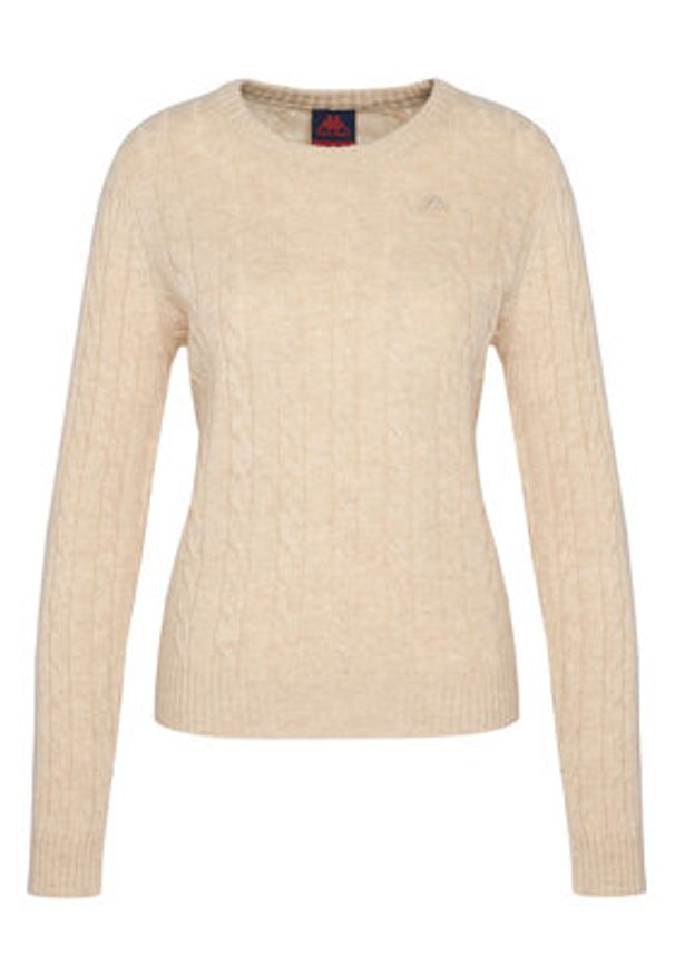 Robe di Kappa Sweter Jolie 65116CW Beżowy Regular Fit. Kolor: beżowy. Materiał: wełna