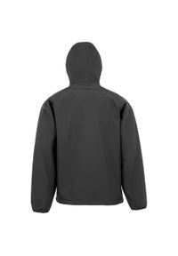 RESULT - 3-warstwowa wodoodporna kurtka z recyklingu z kapturem Result softshell. Typ kołnierza: kaptur. Kolor: czarny. Materiał: softshell #2