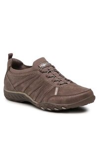 skechers - Skechers Półbuty Remember Me 100371/DKTP Beżowy. Kolor: beżowy. Materiał: skóra