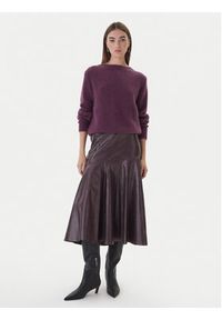 Dixie Sweter M277Y066A 1490 Fioletowy Regular Fit. Kolor: fioletowy. Materiał: wełna #5