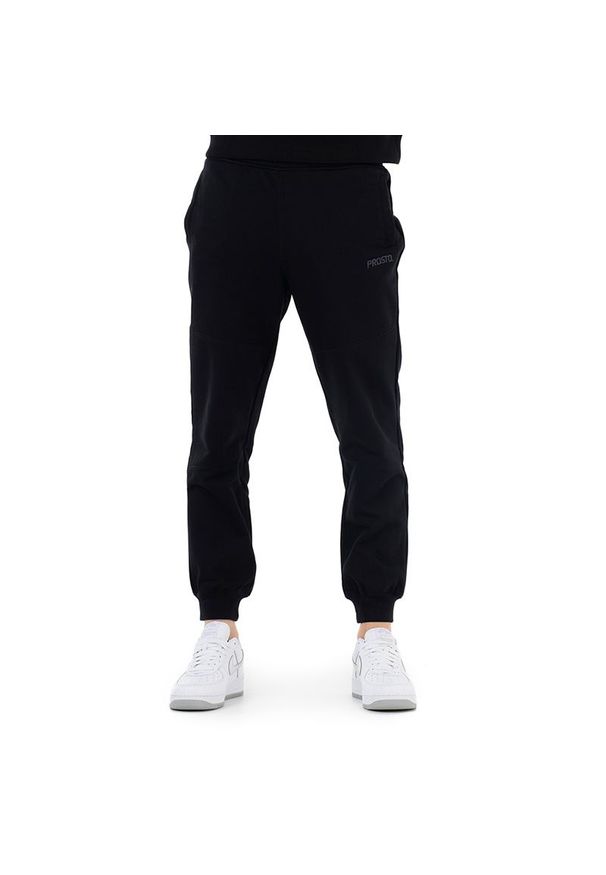 Spodnie Prosto Sweatpants Sewin KL231MPAN4011 - czarne. Kolor: czarny. Materiał: materiał, bawełna, dresówka, poliester