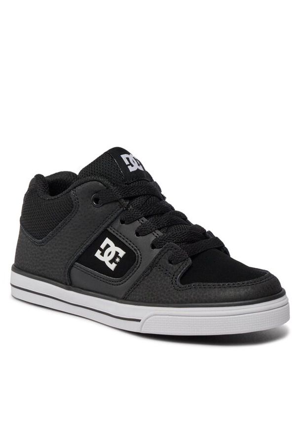 DC Sneakersy Pure Mid ADBS300377 Czarny. Kolor: czarny
