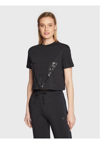 Guess T-Shirt Adele V2YI06 K8HM0 Czarny Regular Fit. Kolor: czarny. Materiał: bawełna #1
