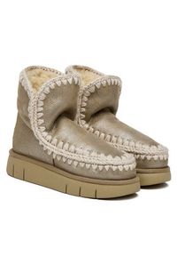Mou Śniegowce MU.FW531002B Beżowy. Kolor: beżowy. Materiał: zamsz, skóra #6