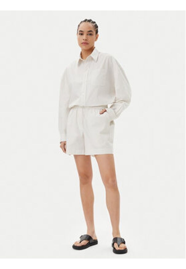 Herskind Koszula Lex 5567172 Écru Relaxed Fit. Materiał: bawełna