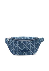 Calvin Klein Nerka Emblem Aop Denim Waistbag LV04D3430G Niebieski. Kolor: niebieski. Materiał: materiał #5