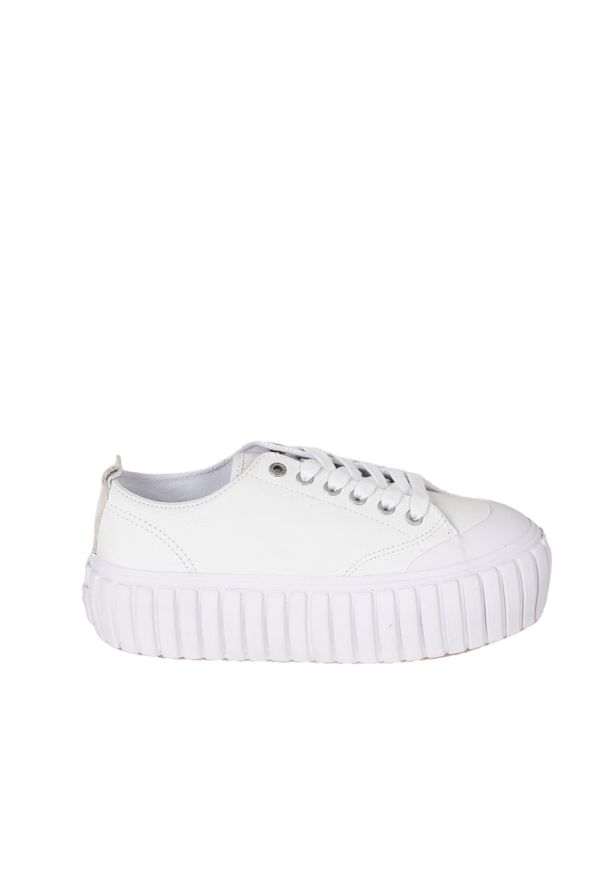 Diesel Sneakersy "S-Hanami" | Y02828 PR013 | Kobieta | Biały. Okazja: na spotkanie biznesowe. Kolor: biały. Materiał: skóra. Obcas: na platformie