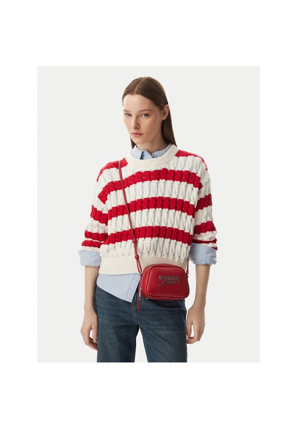 Torebka Tommy Jeans. Kolor: brązowy