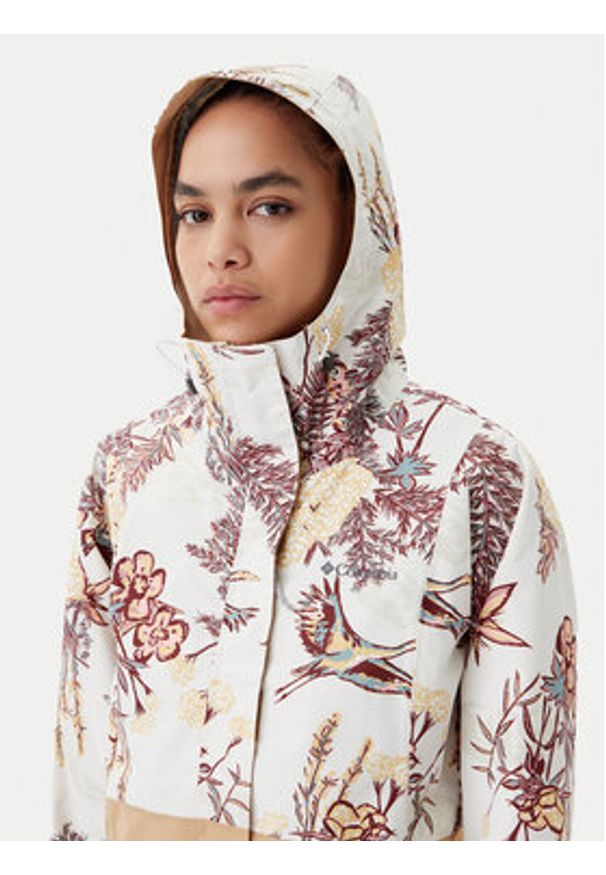 columbia - Columbia Kurtka outdoor Hikebound™ Printed 2116334 Beżowy Regular Fit. Kolor: beżowy. Materiał: syntetyk. Sport: outdoor