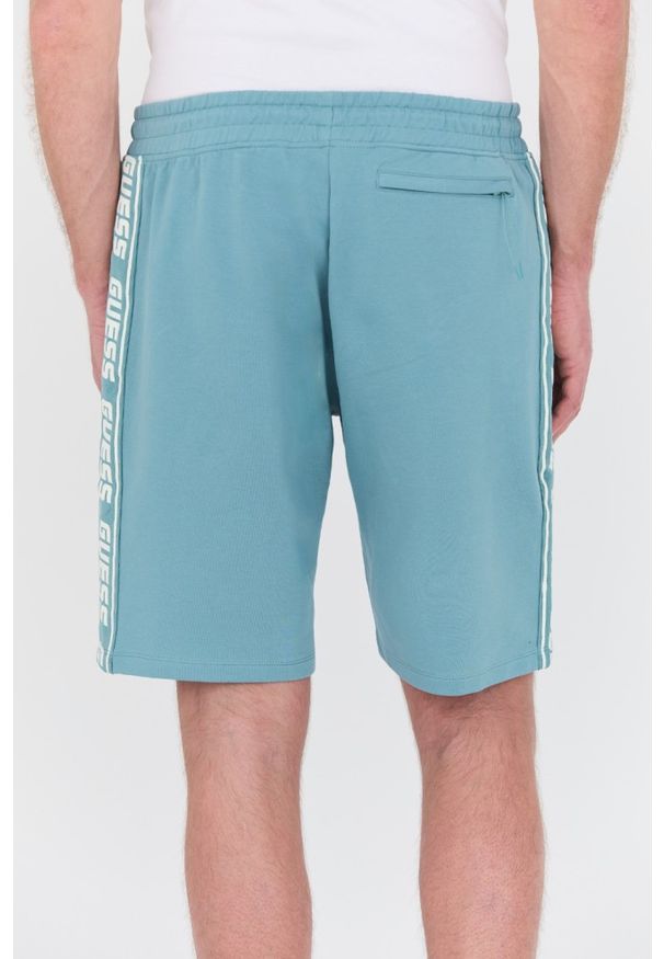 Guess - GUESS Turkusowe męskie shorty Arlo, Rozmiar XL. Kolor: niebieski