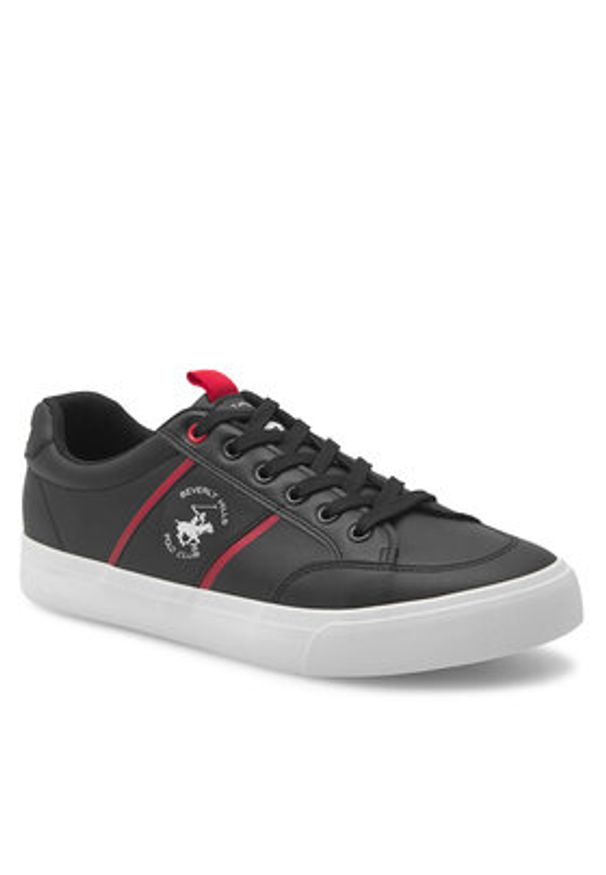 Beverly Hills Polo Club Sneakersy M-SS24-3C012 Czarny. Kolor: czarny. Materiał: skóra