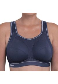 ANITA ACTIVE - Stanik do biegania extreme control plus z wysoki poziomem podtrzymywania. Kolor: niebieski. Materiał: poliester, elastan, poliamid. Sport: bieganie