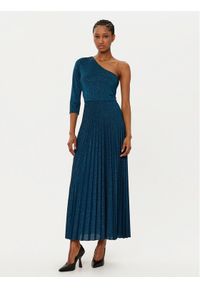 Rinascimento Sukienka koktajlowa CFC0121689003 Granatowy Regular Fit. Kolor: niebieski. Materiał: syntetyk. Styl: wizytowy #1