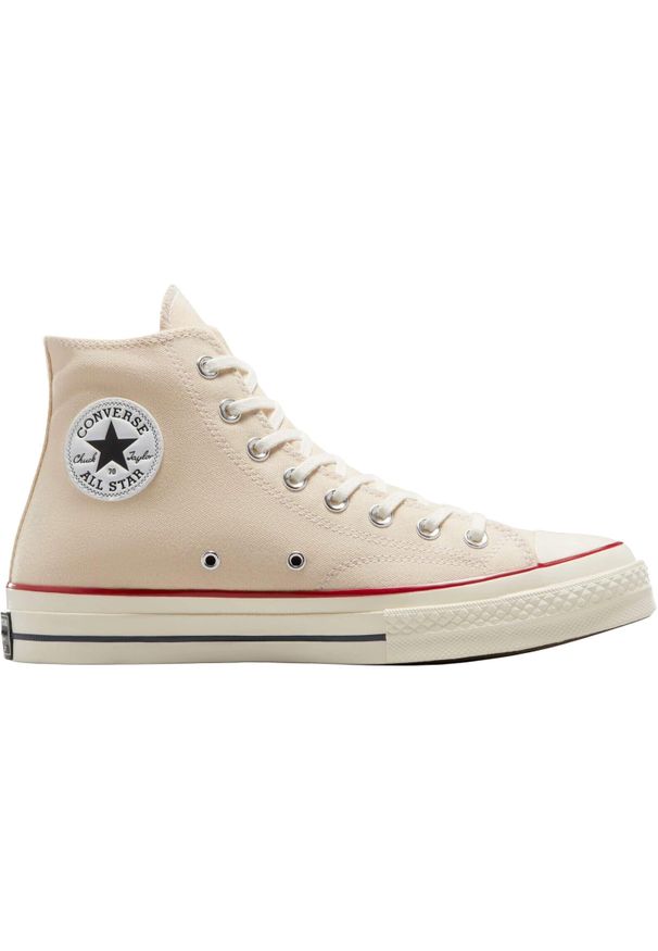 Buty sportowe Converse Chuck 70 Canvas. Kolor: beżowy. Materiał: materiał