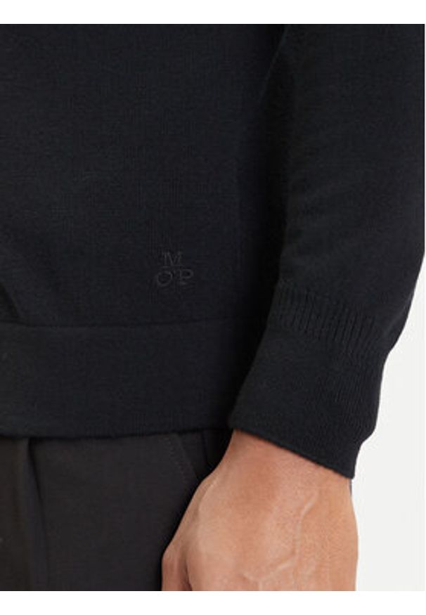Marc O'Polo Kardigan 529 5063 61042 Czarny Regular Fit. Typ kołnierza: polo. Kolor: czarny. Materiał: wełna