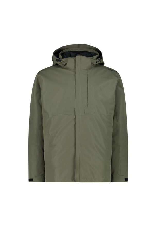 Kurtka męska turystyczna CMP 33Z1577D. Kolor: czarny, wielokolorowy, zielony. Sport: turystyka piesza