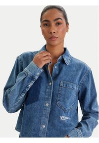 Karl Lagerfeld Jeans Koszula jeansowa B1W11021 Niebieski Regular Fit. Kolor: niebieski. Materiał: bawełna #4
