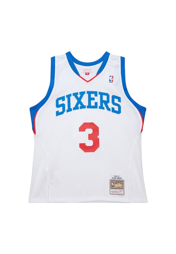 Mitchell & Ness - Koszulka NBA Philadelphia 76ers Allen Iverson 2009. Kolor: biały. Sport: koszykówka