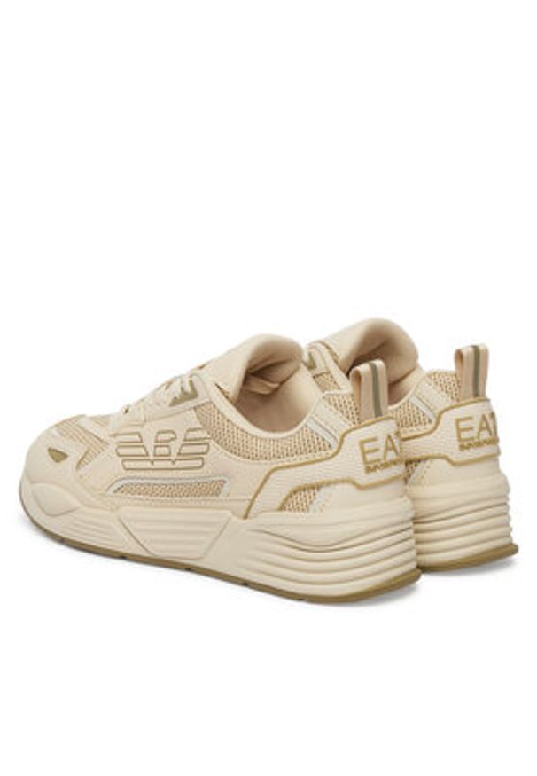 EA7 Emporio Armani Sneakersy 7X000306 AF23595 MZ531 Beżowy. Kolor: beżowy. Materiał: skóra