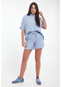 Ecoalf - Szorty damskie lniane Eras ECOALF. Materiał: len #1