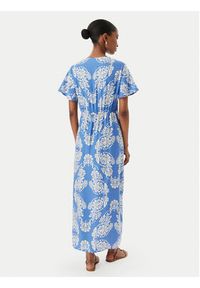 LOLA CASADEMUNT Sukienka letnia LS2616137 Niebieski Regular Fit. Kolor: niebieski. Materiał: wiskoza. Sezon: lato #3