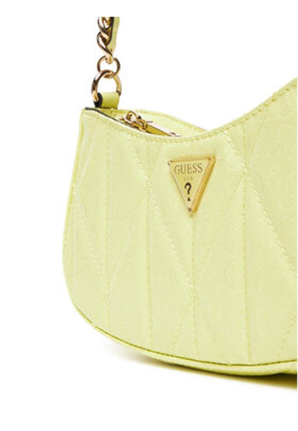 Guess Torebka Aldina HWGG96 63170 Żółty. Kolor: żółty. Materiał: skórzane