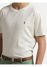Polo Ralph Lauren T-Shirt 710740727094 Écru Custom Slim Fit. Typ kołnierza: polo. Materiał: bawełna #3