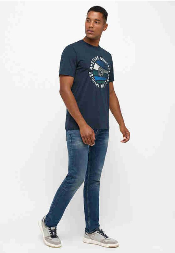 Mustang - MĘSKIE SPODNIE JEANSOWE MUSTANG ORLANDO SLIM DENIM BLUE 1014599 5000 773