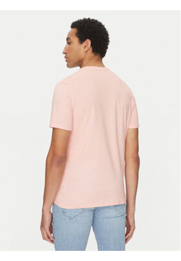 Guess Jeans T-Shirt M5GI23 K8HM0 Beżowy Slim Fit. Kolor: beżowy. Materiał: bawełna