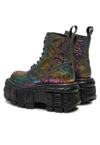 NEW ROCK Glany M-MILI084C-S21 Kolorowy. Materiał: skóra. Wzór: kolorowy. Styl: rockowy #3