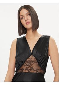 Please Sukienka koktajlowa A1XQXP1000 Czarny Regular Fit. Kolor: czarny. Materiał: syntetyk. Styl: wizytowy #3