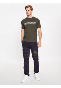 Aeronautica Militare T-Shirt 232TS1942J538 Khaki Regular Fit. Kolor: brązowy. Materiał: bawełna #3