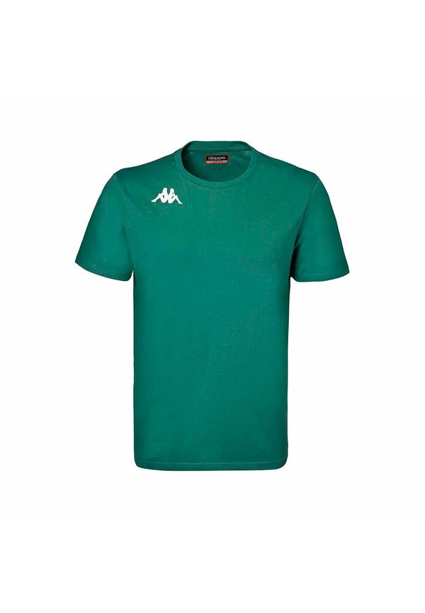 Koszulka dla dzieci Kappa Brizzo. Kolor: zielony. Materiał: bawełna. Sport: piłka nożna