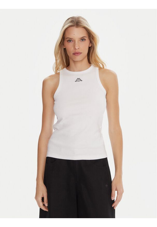 Kappa Komplet 2 topów Logo Benny 322565W Biały Regular Fit. Kolor: biały. Materiał: bawełna