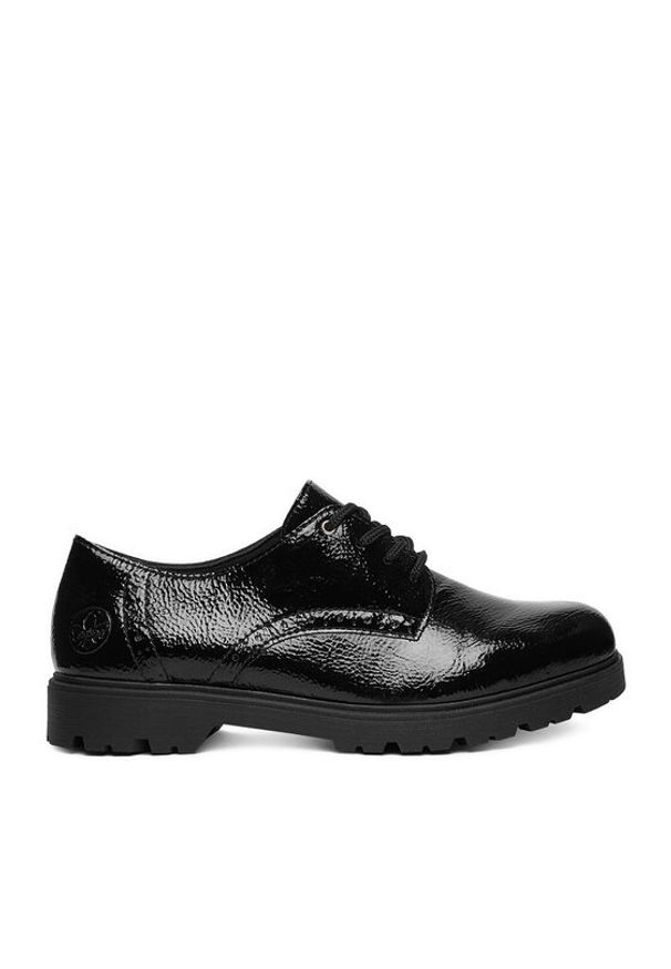 Rieker Półbuty 45502-00 Czarny. Kolor: czarny. Materiał: syntetyk, materiał