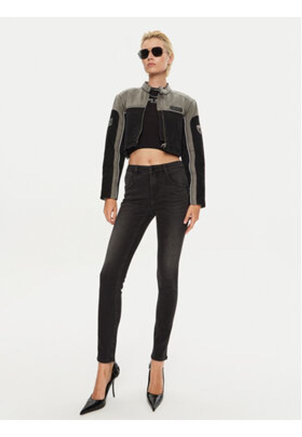 Miss Sixty Jeansy 6L3JJ3200000 Czarny Skinny Fit. Kolor: czarny