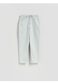 Reserved - Jeansy mom fit - niebieski. Kolor: niebieski #1