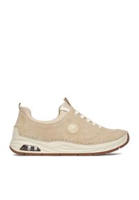 Rieker Sneakersy 44562-62 Beżowy. Kolor: beżowy. Materiał: materiał #1