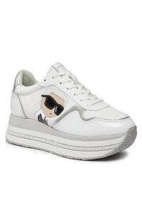 Karl Lagerfeld - KARL LAGERFELD Sneakersy KL64930N Biały. Kolor: biały. Materiał: skóra #3