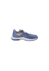 Buty do badmintona damskie Babolat Shadow Spirit 2 Women. Kolor: niebieski, pomarańczowy, wielokolorowy