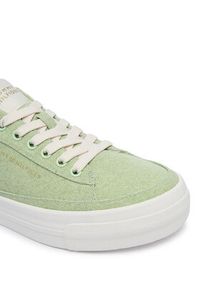 TOMMY HILFIGER - Tommy Hilfiger Sneakersy Washed Canvas Platform Trainers FW0FW09172 Zielony. Kolor: zielony. Materiał: materiał. Obcas: na platformie #2