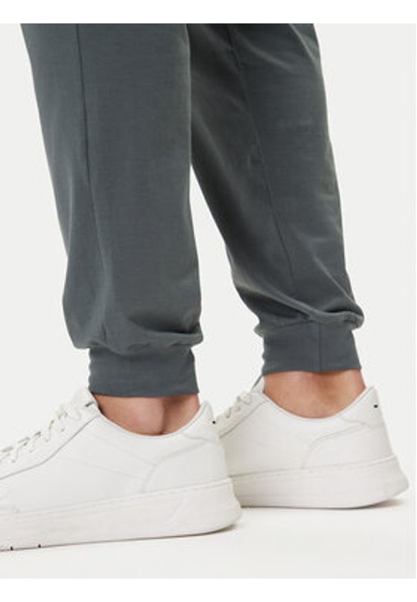 BOSS Spodnie dresowe Mix&Match 50515305 Zielony Regular Fit. Kolor: zielony. Materiał: bawełna