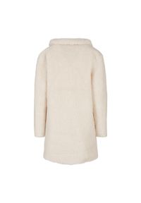 Urban Classics - Płaszcz Oversize Damski Sherpa. Kolor: brązowy. Sport: turystyka piesza