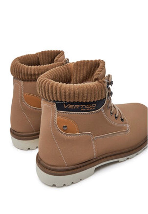 Vertigo Alpes Trapery Castro M Beżowy. Kolor: beżowy. Materiał: skóra