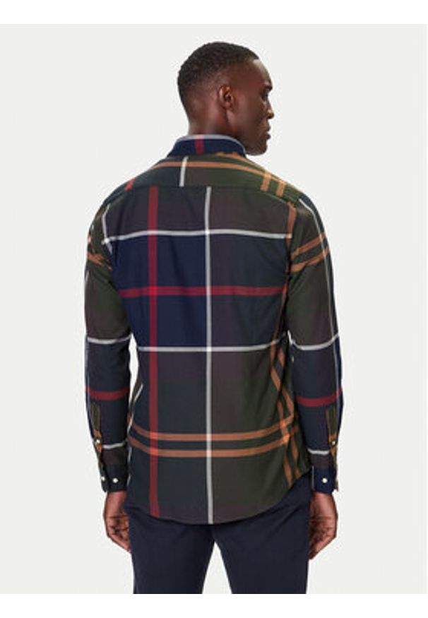 Barbour Koszula Dunoon MSH4980TN51 Granatowy Regular Fit. Kolor: niebieski. Materiał: bawełna