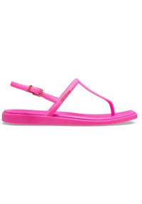 Crocs - Sandały damskie Miami Toe Loop Sandal. Kolor: różowy